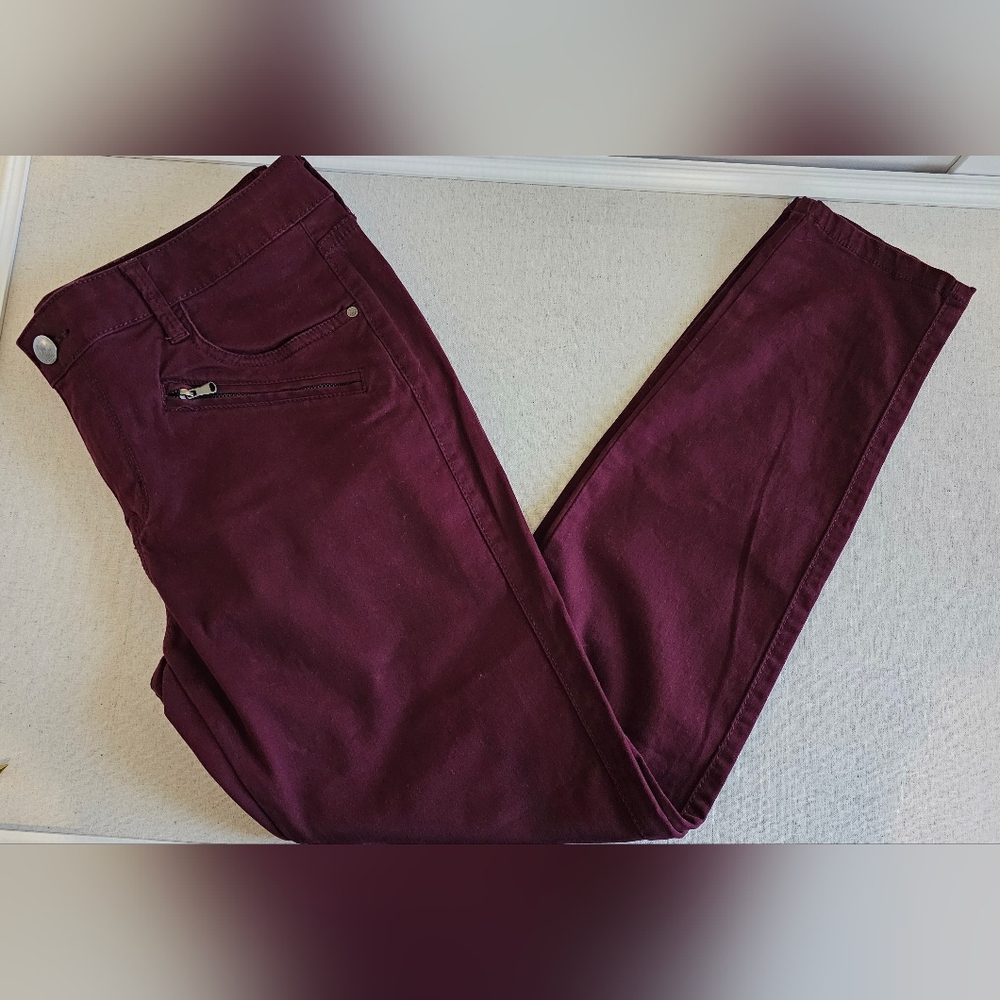 Burgundy Jeggings